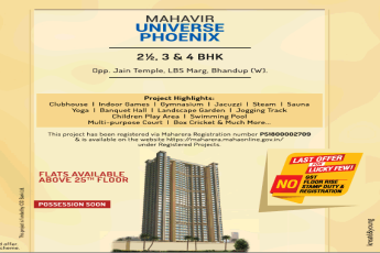 Pay no stamp duty & registration at DSS Mahavir Universe Phoenix in Mumbai